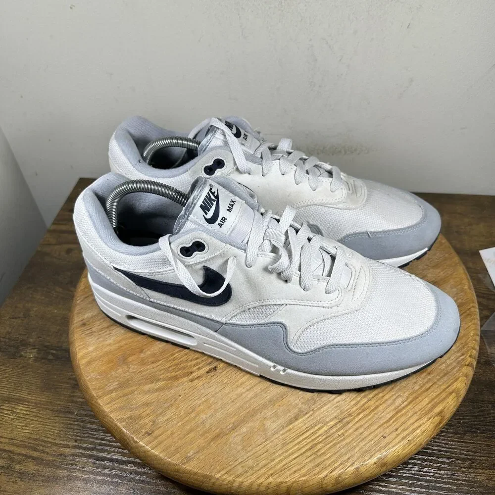 Nike Air Max 1 Shoes Mens Size 12 White Gray Black FD9082-002 Retro Sneakers